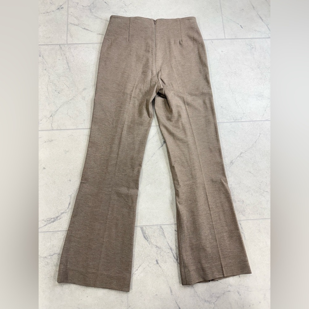 (RG-6) Rag & Bone Irina Ponte Kick Flare Pant In Heather Oatmeal - Picture 4 of 7